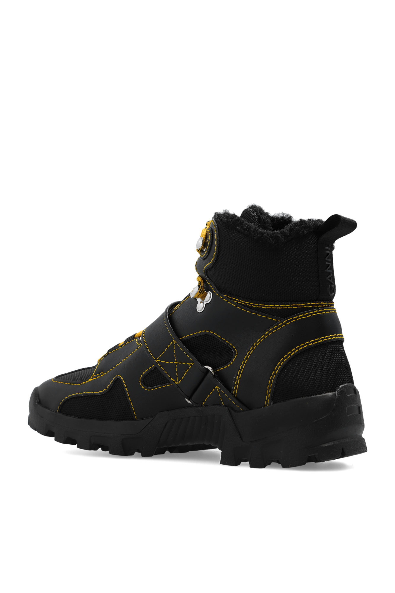Black Hiking boots with logo Ganni - Fogachine Slip-On